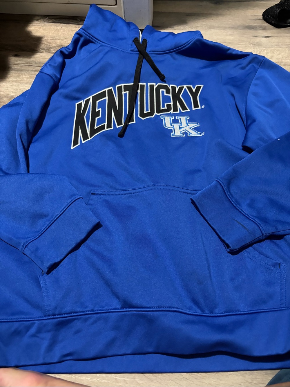 Majestic Royal Blue Kentucky Pullover Hoodie dri fit- Large